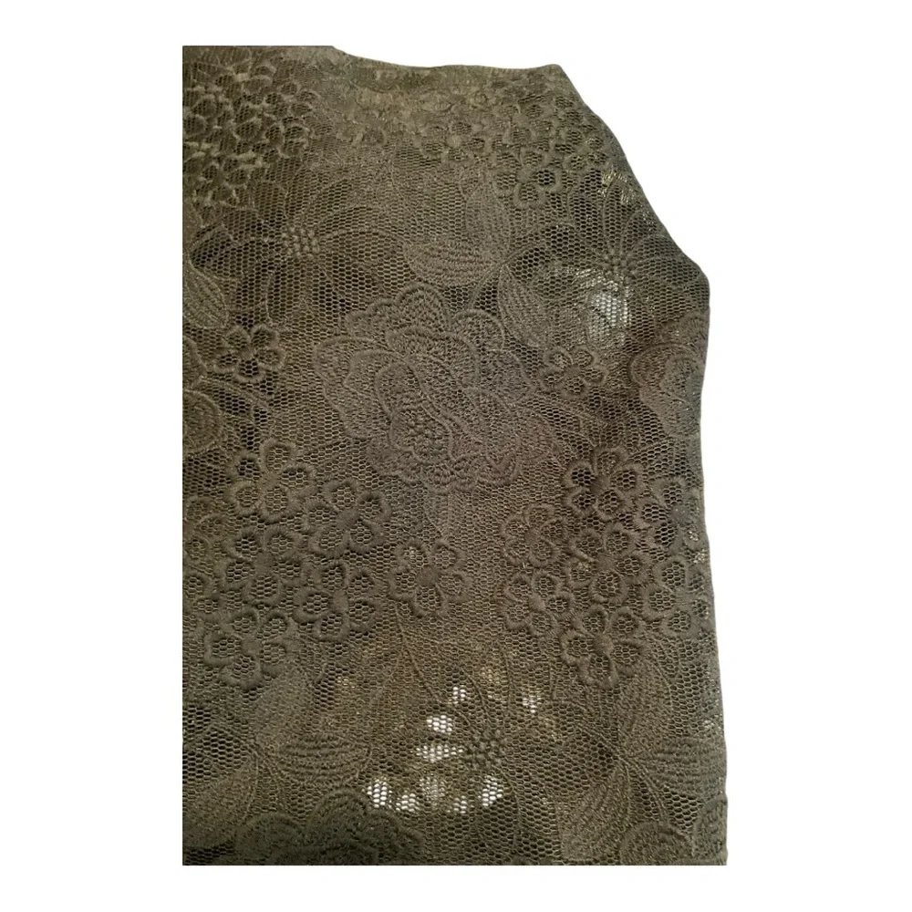 Badgley Mischka Women’s Black Lace Pattern Midi Length Dress Size: M | US 8 - Picture 6 of 9